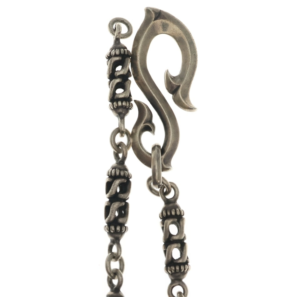 AQUA SILVER(アクアシルバー) S字フック リンク ウォレットチェーン シルバー