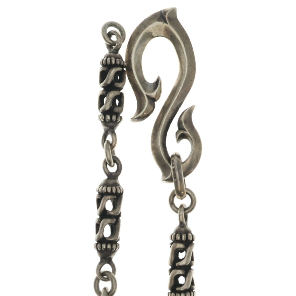 AQUA SILVER(アクアシルバー) S字フック リンク ウォレットチェーン シルバー