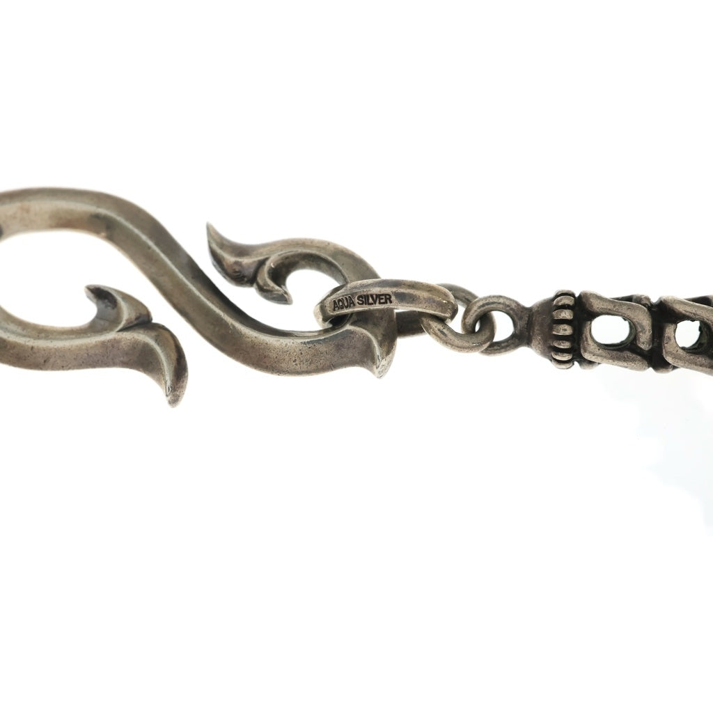 AQUA SILVER(アクアシルバー) S字フック リンク ウォレットチェーン シルバー