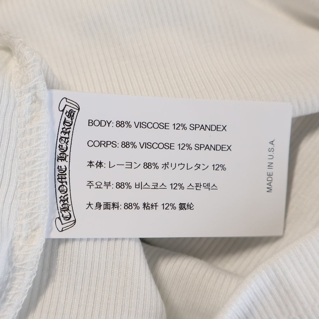 CHROME HEARTS(クロムハーツ) BAD SEED バッドシード CH刺繍 レーヨンタンクトップ ホワイト レディース