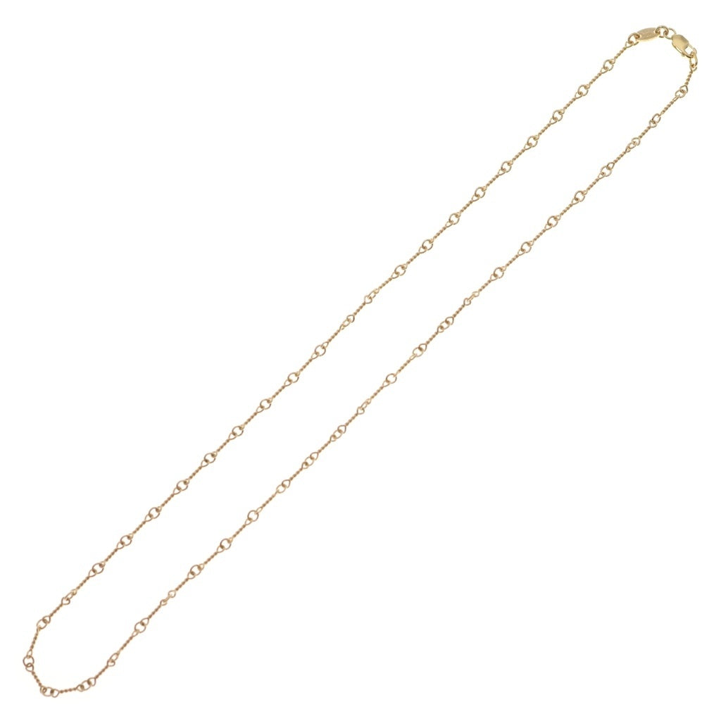 CHROME HEARTS(クロムハーツ) 22K NECKCHAIN T18 ツイストチェーンネックレス 18inch ゴールド BCA014