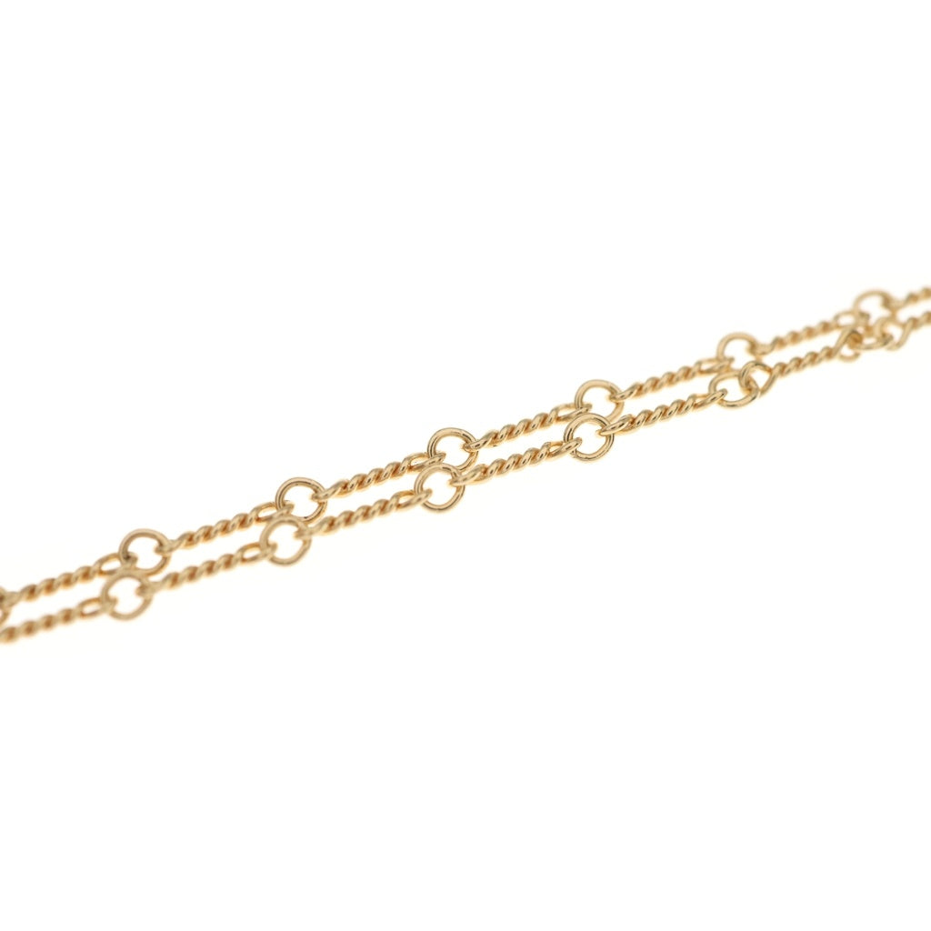 CHROME HEARTS(クロムハーツ) 22K NECKCHAIN T18 ツイストチェーンネックレス 18inch ゴールド BCA014