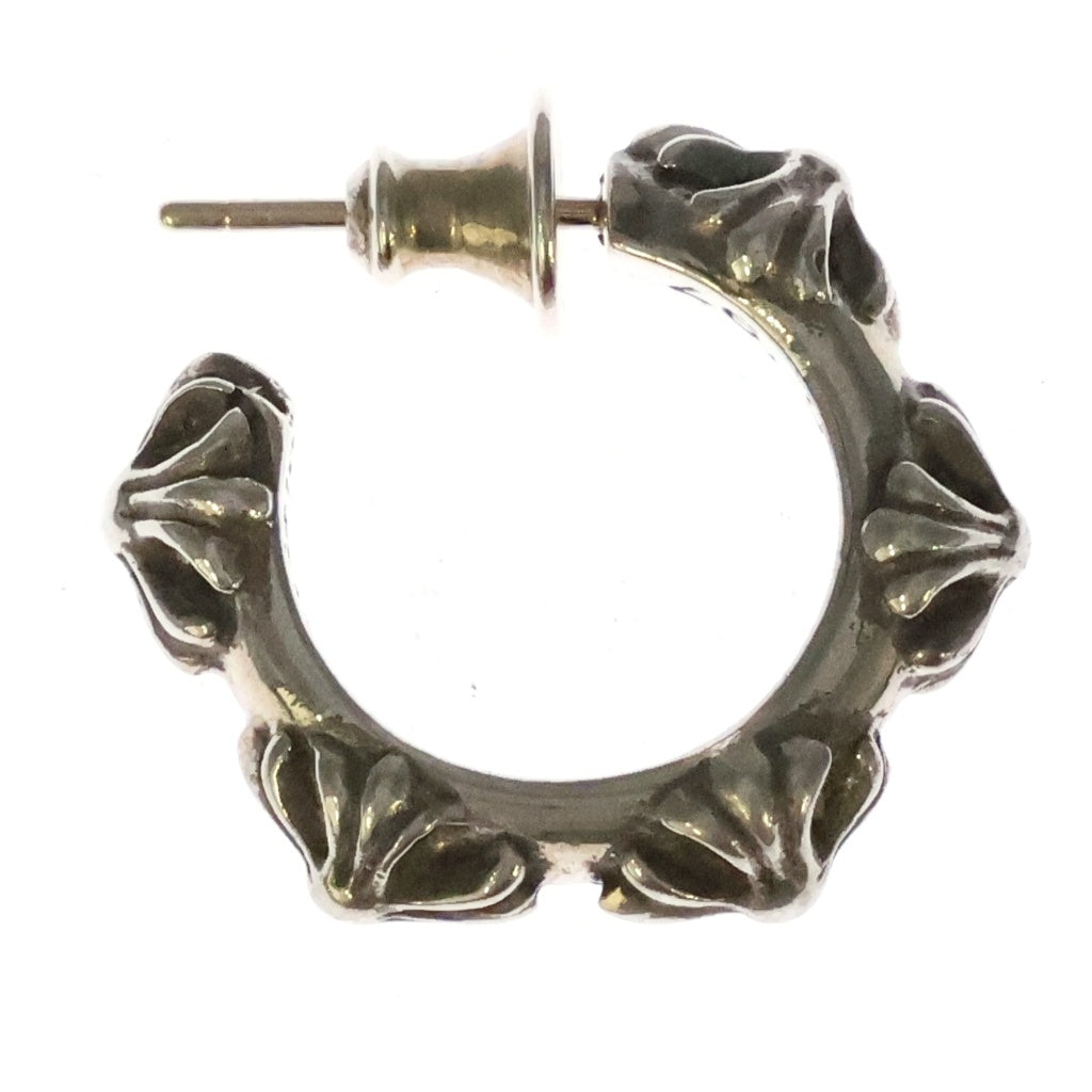 CHROME HEARTS(クロムハーツ) HOOP CROSS クロスバンド フープピアス シルバー BCA100
