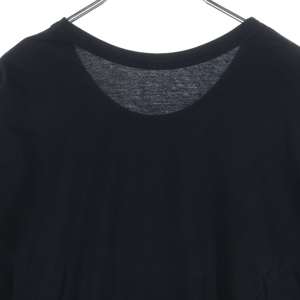 Ground Y(グラウンドワイ) COTTON JERSEY HEM ROUND JUMBO T-SHIRT SHORT SLEEVES コットン ジャージー ヘム ラウンド ジャンボ 半袖Tシャツ カットソー ブラック GA-T05-040