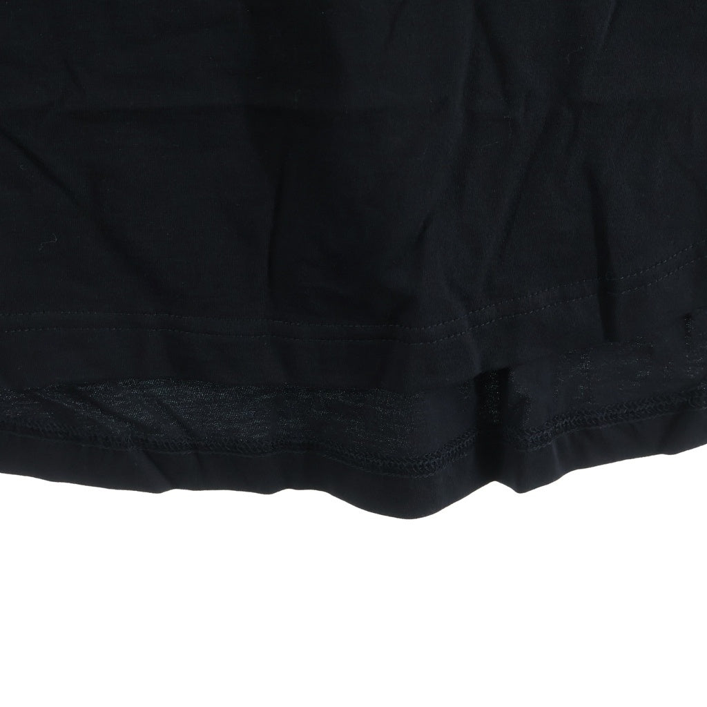 Ground Y(グラウンドワイ) COTTON JERSEY HEM ROUND JUMBO T-SHIRT SHORT SLEEVES コットン ジャージー ヘム ラウンド ジャンボ 半袖Tシャツ カットソー ブラック GA-T05-040