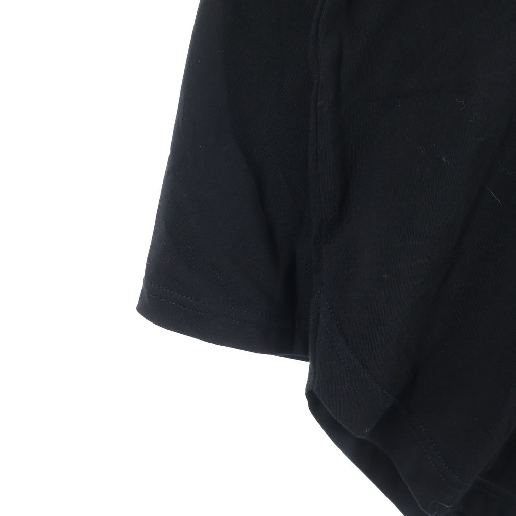 Ground Y(グラウンドワイ) COTTON JERSEY HEM ROUND JUMBO T-SHIRT LONG SLEEVES コットン ジャージー ヘム ラウンド ジャンボ 長袖Tシャツ カットソー ブラック GA-T06-040