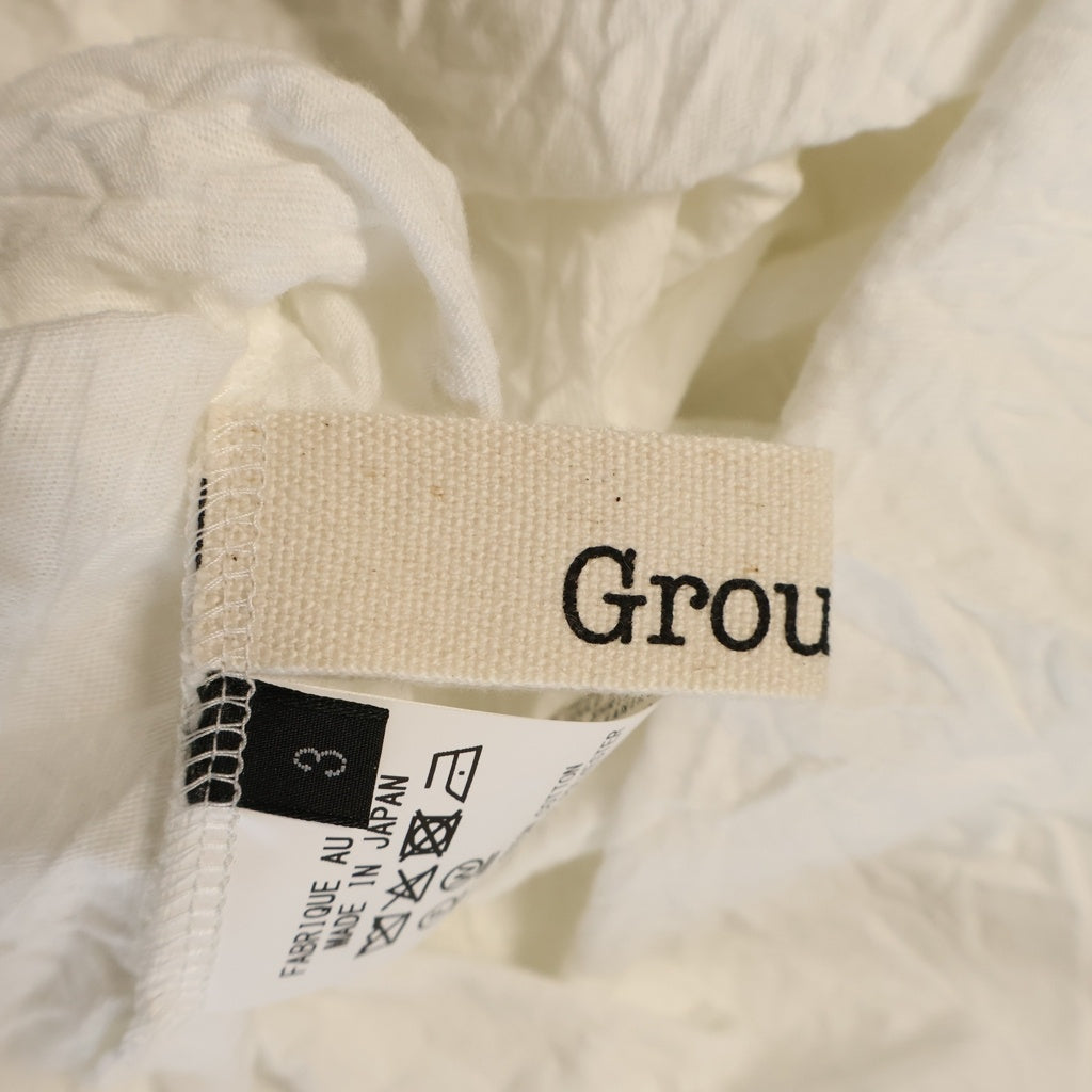 Ground Y(グラウンドワイ) CATCH WASHER HEM ROUND JUMBO T-SHIRT SHORT SLEEVES キャッチ ワッシャー ヘム ラウンド ジャンボ 半袖Tシャツ カットソー ホワイト GA-T05-042