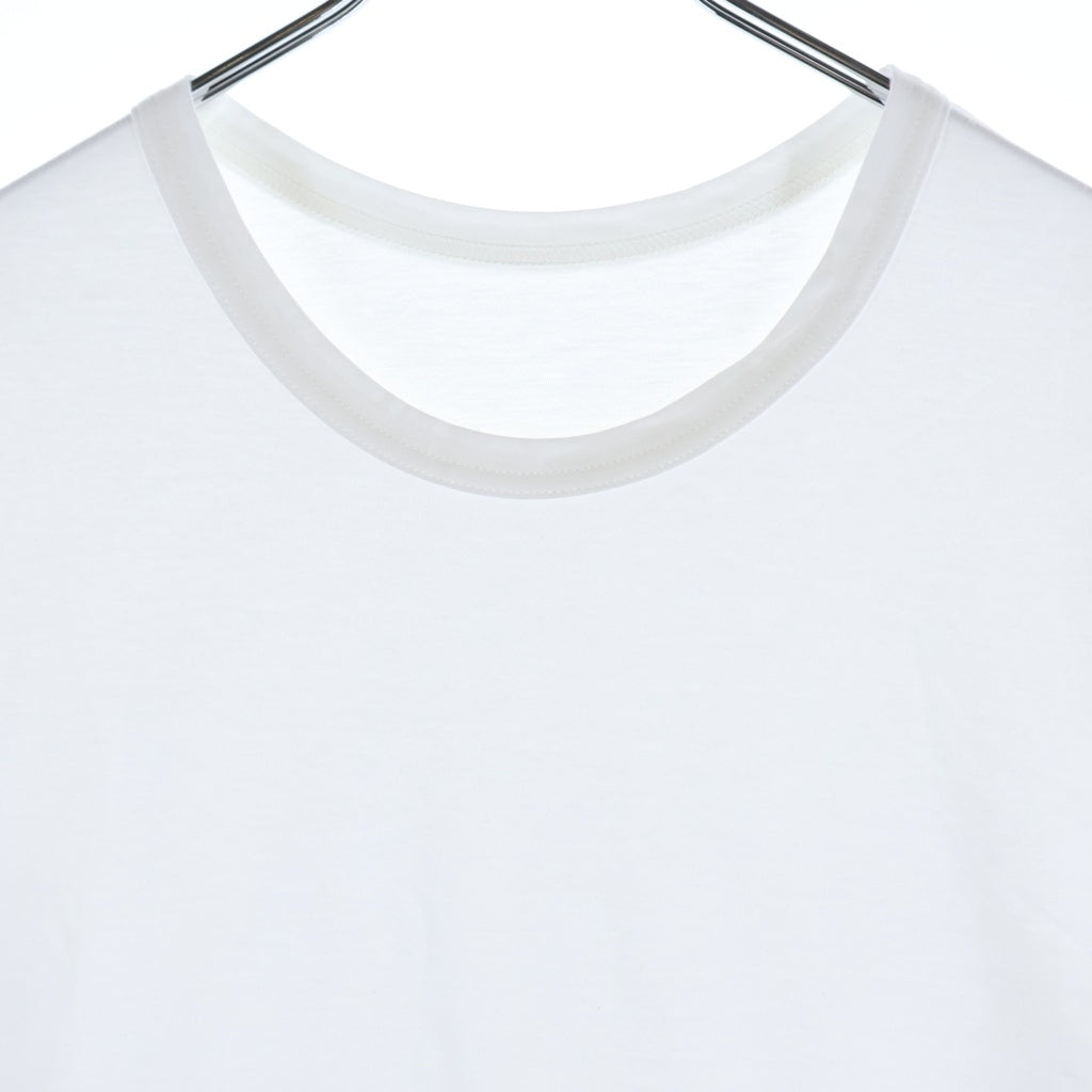 Ground Y(グラウンドワイ) COTTON JERSEY HEM ROUND JUMBO T-SHIRT SHORT SLEEVES コットン ジャージー ヘム ラウンド ジャンボ 半袖Tシャツ カットソー ホワイト GA-T05-040