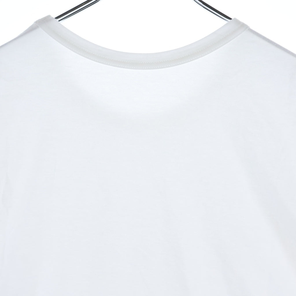 Ground Y(グラウンドワイ) COTTON JERSEY HEM ROUND JUMBO T-SHIRT SHORT SLEEVES コットン ジャージー ヘム ラウンド ジャンボ 半袖Tシャツ カットソー ホワイト GA-T05-040