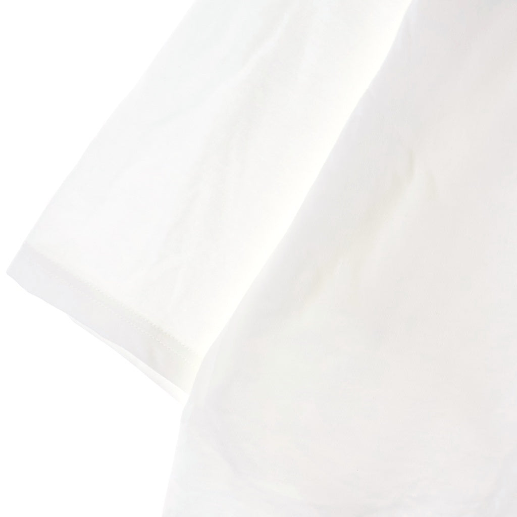 Ground Y(グラウンドワイ) COTTON JERSEY HEM ROUND JUMBO T-SHIRT SHORT SLEEVES コットン ジャージー ヘム ラウンド ジャンボ 半袖Tシャツ カットソー ホワイト GA-T05-040