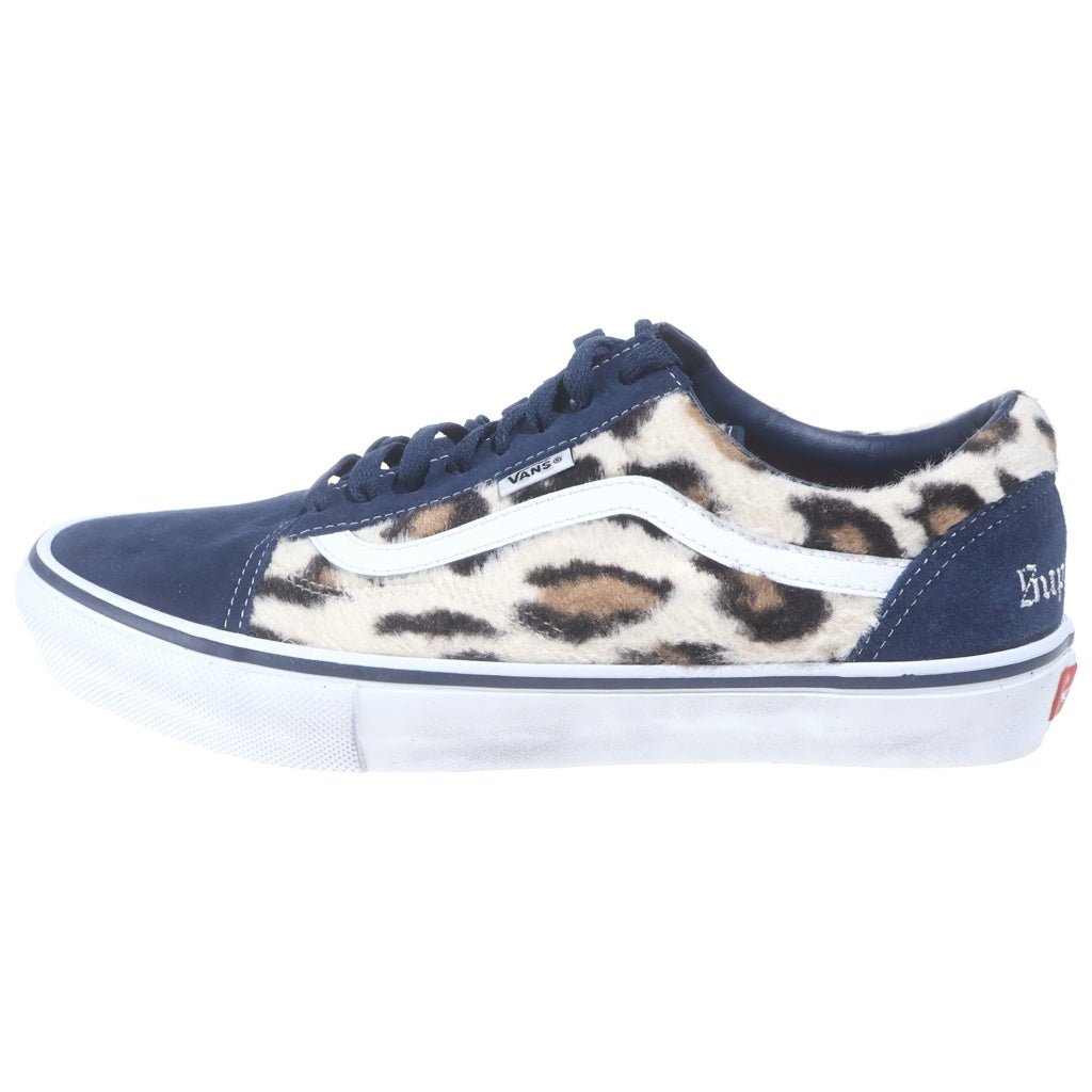 SUPREME(シュプリーム) ×VANS LEOPARD OLD SKOOL バンズ レオパード オールドスクール ローカット スニーカー ネイビー US10/28cm