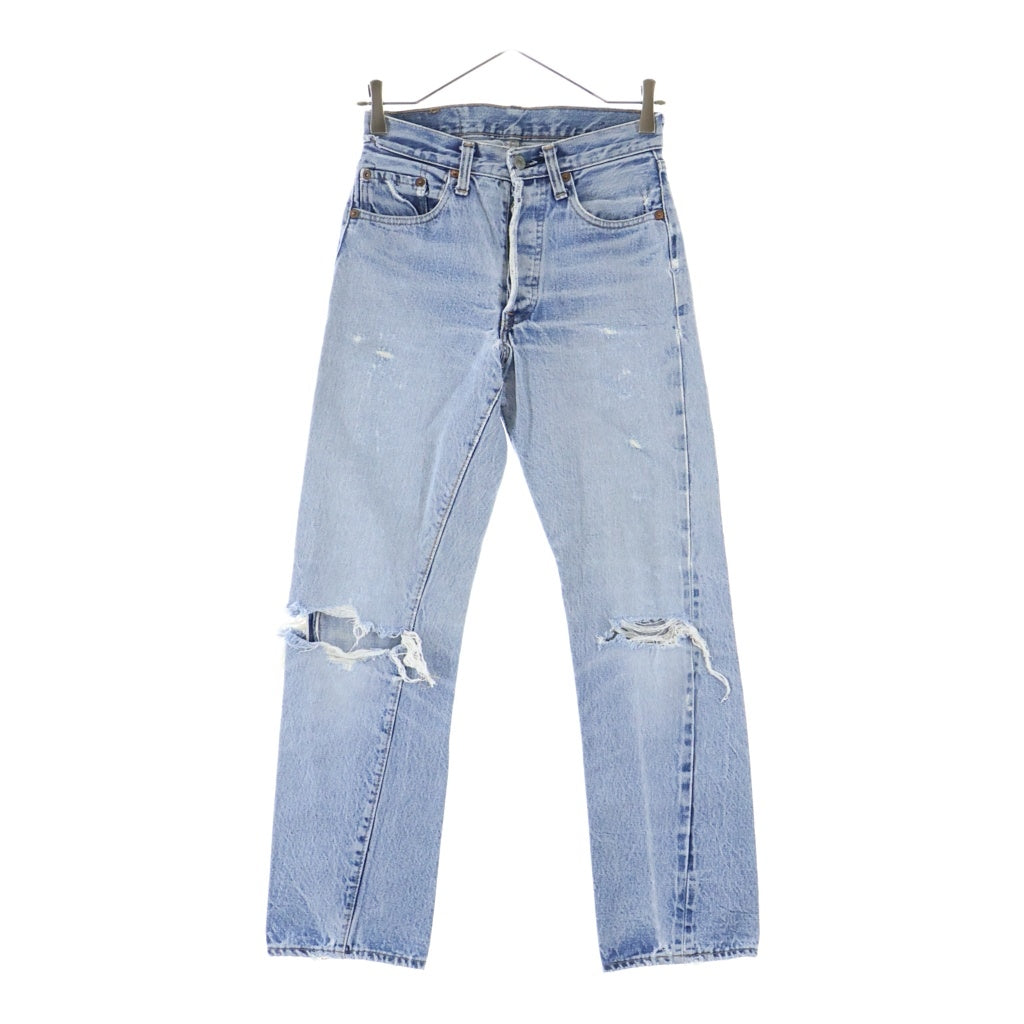 Levi's(リーバイス) 70S VINTAGE 501 66後期 ヴィンテージ ボタン裏6 スモールe ボタンフライデニムパンツ レディース インディゴ