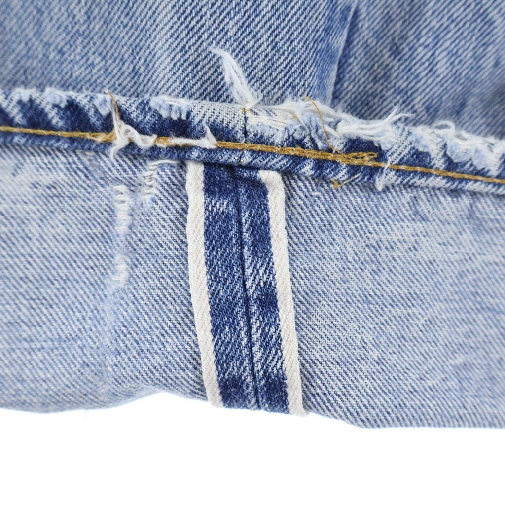 Levi's(リーバイス) 70S VINTAGE 501 66後期 ヴィンテージ ボタン裏6 スモールe ボタンフライデニムパンツ レディース インディゴ