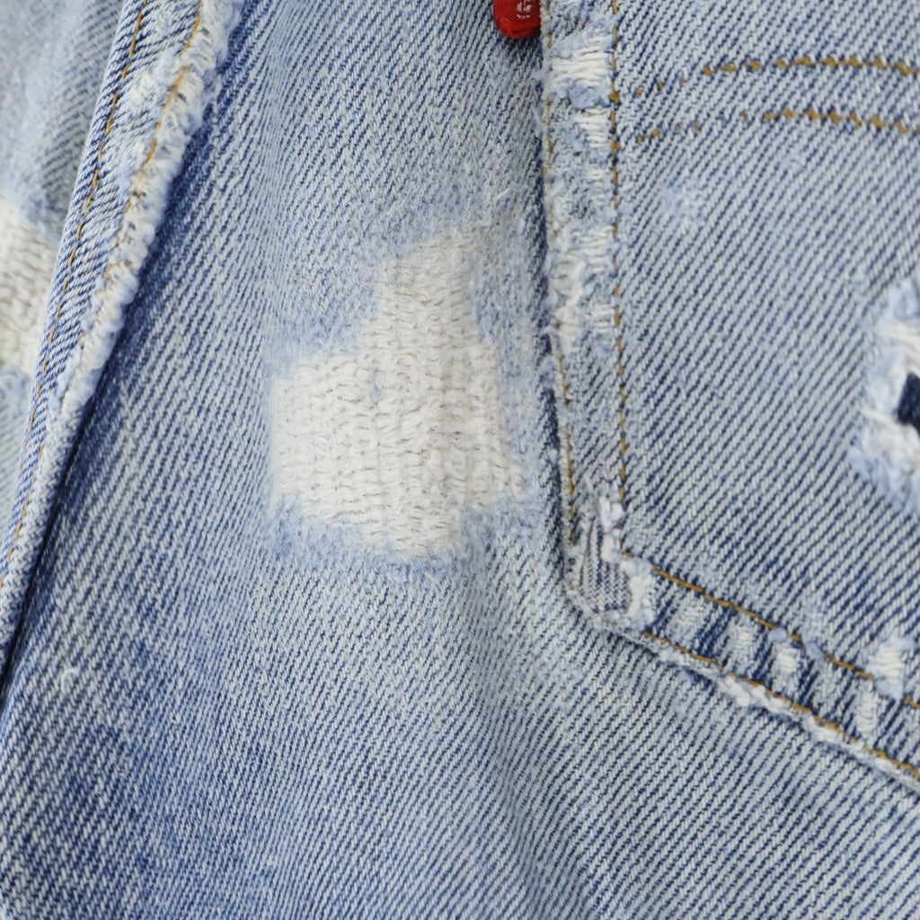 Levi's(リーバイス) 70S VINTAGE 501 66後期 ヴィンテージ ボタン裏6 スモールe ボタンフライデニムパンツ レディース インディゴ