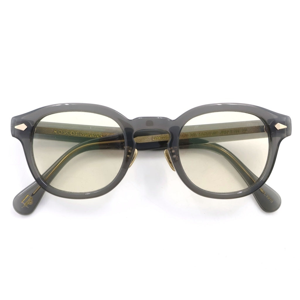 MOSCOT(モスコット) LEMTOSH SMKGTP レムトッシュ 日本限定 ウェリントンサングラス メガネ グレー/ゴールド
