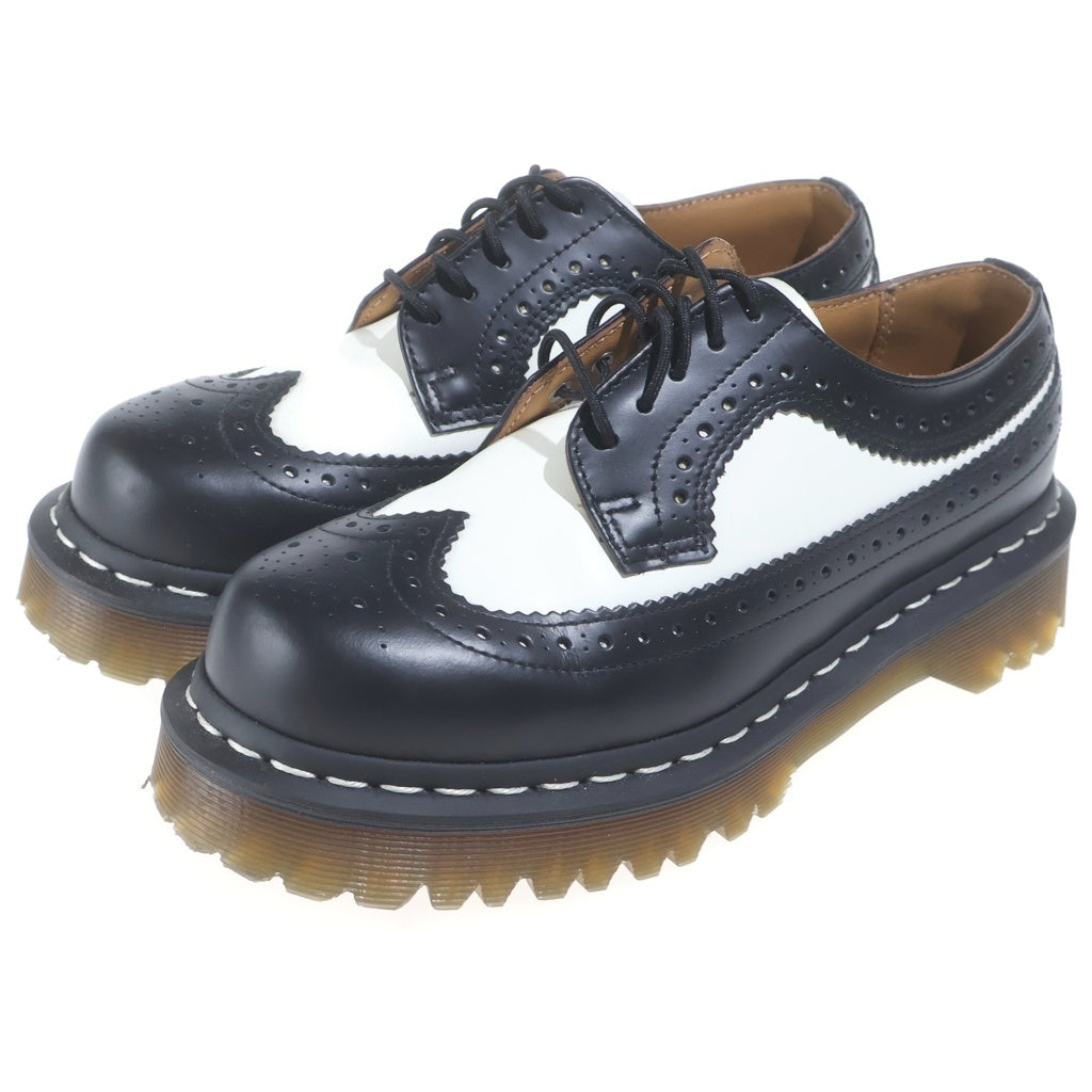 Dr.Martens(ドクターマーチン) 3989 BEX WINGTIP ベックスウィングチップ バイカラーレザーシューズ レディース ブラック/ホワイト 10458001