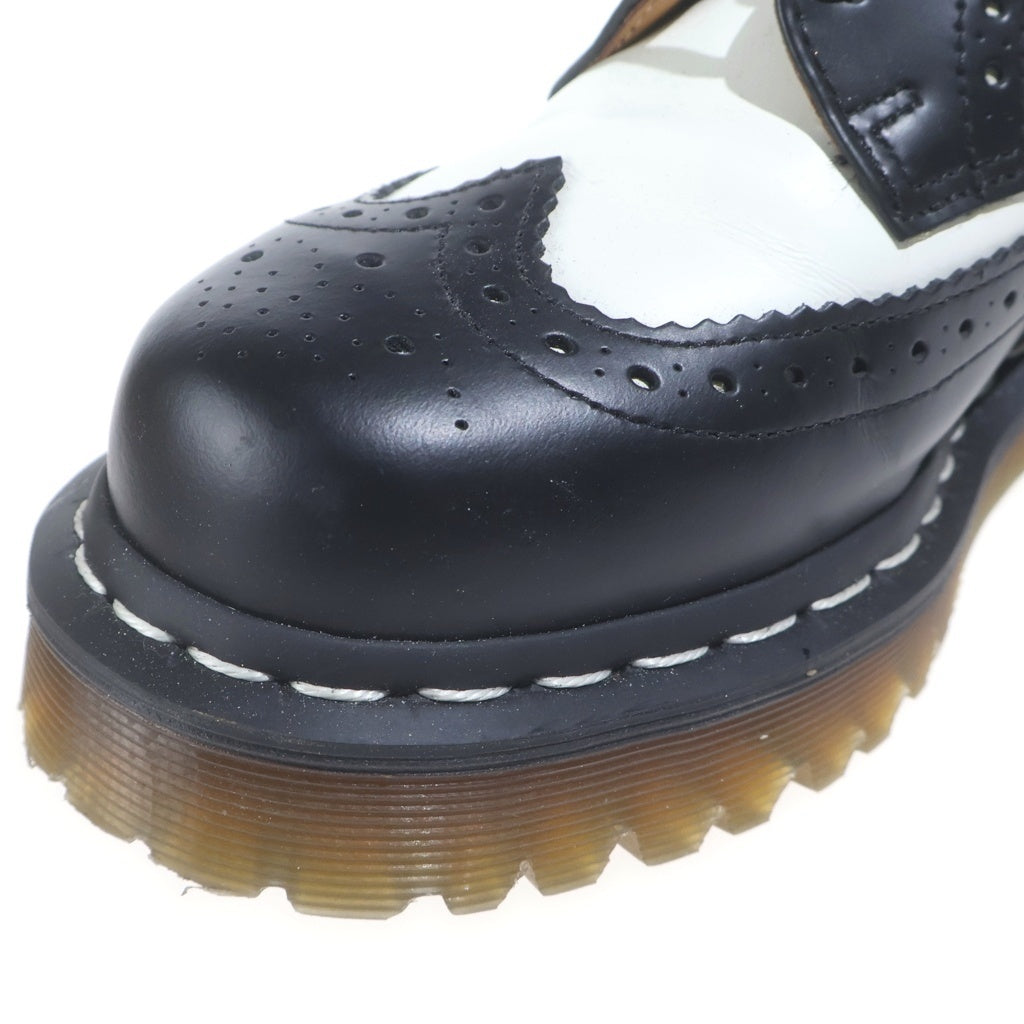 Dr.Martens(ドクターマーチン) 3989 BEX WINGTIP ベックスウィングチップ バイカラーレザーシューズ レディース ブラック/ホワイト 10458001