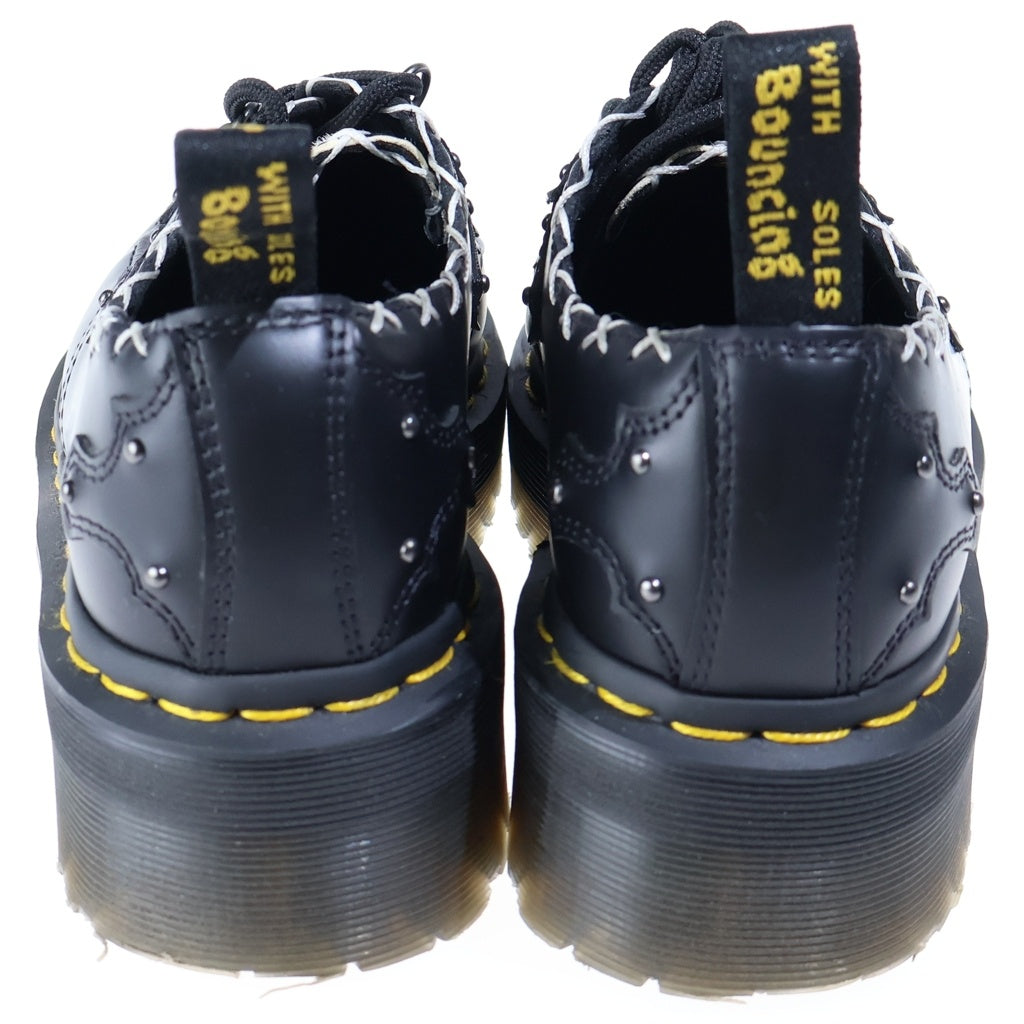Dr.Martens(ドクターマーチン) RAMSEY QUAD ラムゼイクアッド 3ホール ゼブラ柄ヘアオンレザーシューズ レディース ブラック/ホワイト 31679195