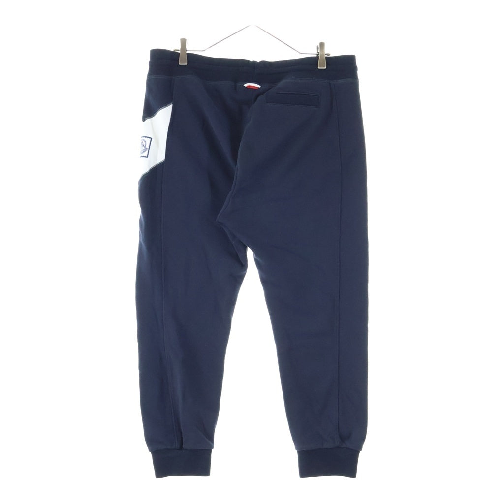 MONCLER(モンクレール) 18SS PANTALONE TROUSERS ロゴエンブロイダリー パンタローネトラウザーズ スウェット ジョガー イージーパンツ ネイビー D13918704700