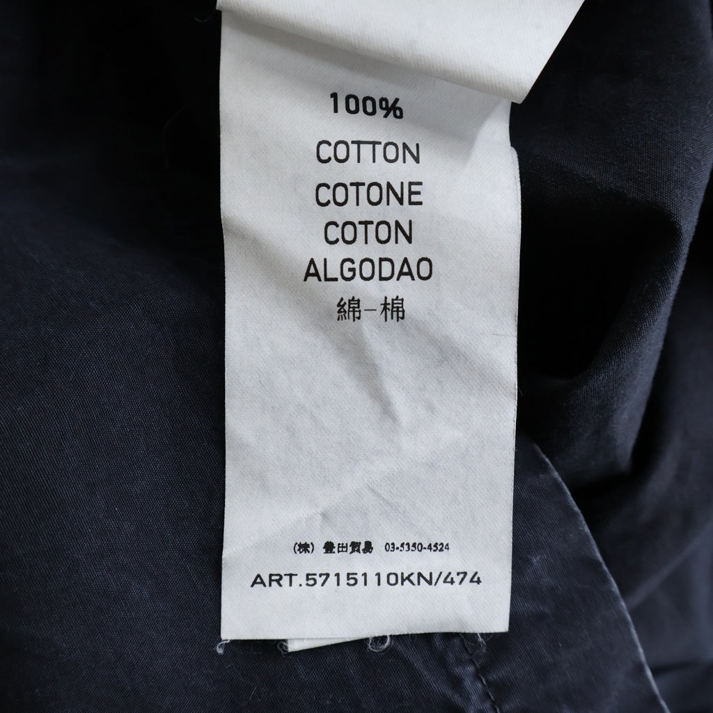 STONE ISLAND(ストーンアイランド) 12AW TELA COTTON POCKET OVERSHIRT テラ コットン ポケット オーバー 長袖シャツ ネイビー 5715110KN
