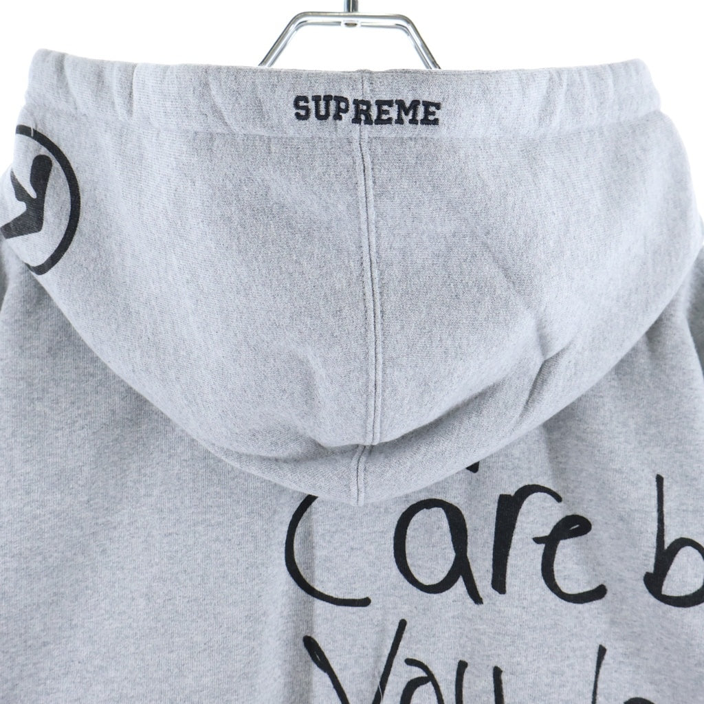 SUPREME(シュプリーム) 25SS ×APHEX TWIN Zip Up Hooded Sweatshirt エイフェックスツイン 両面プリント ジップアップフーデッドスウェットシャツ パーカー グレー