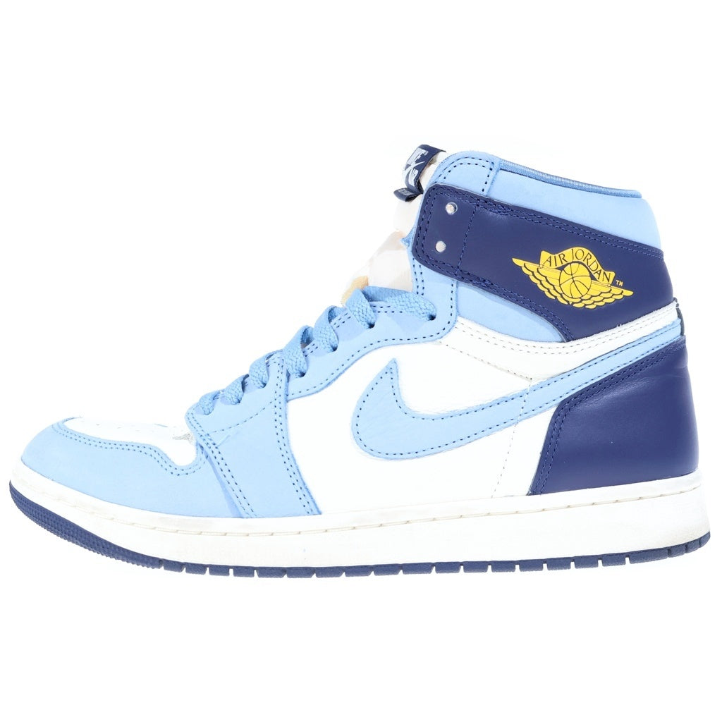NIKE(ナイキ) WMNS AIR JORDAN RETRO HIGH OG FIRST IN FLIGHT エア ジョーダン 1 レトロ ファースト イン フライト ハイカットスニーカー ライトブルー US11.5/28.5cm FD2596-400
