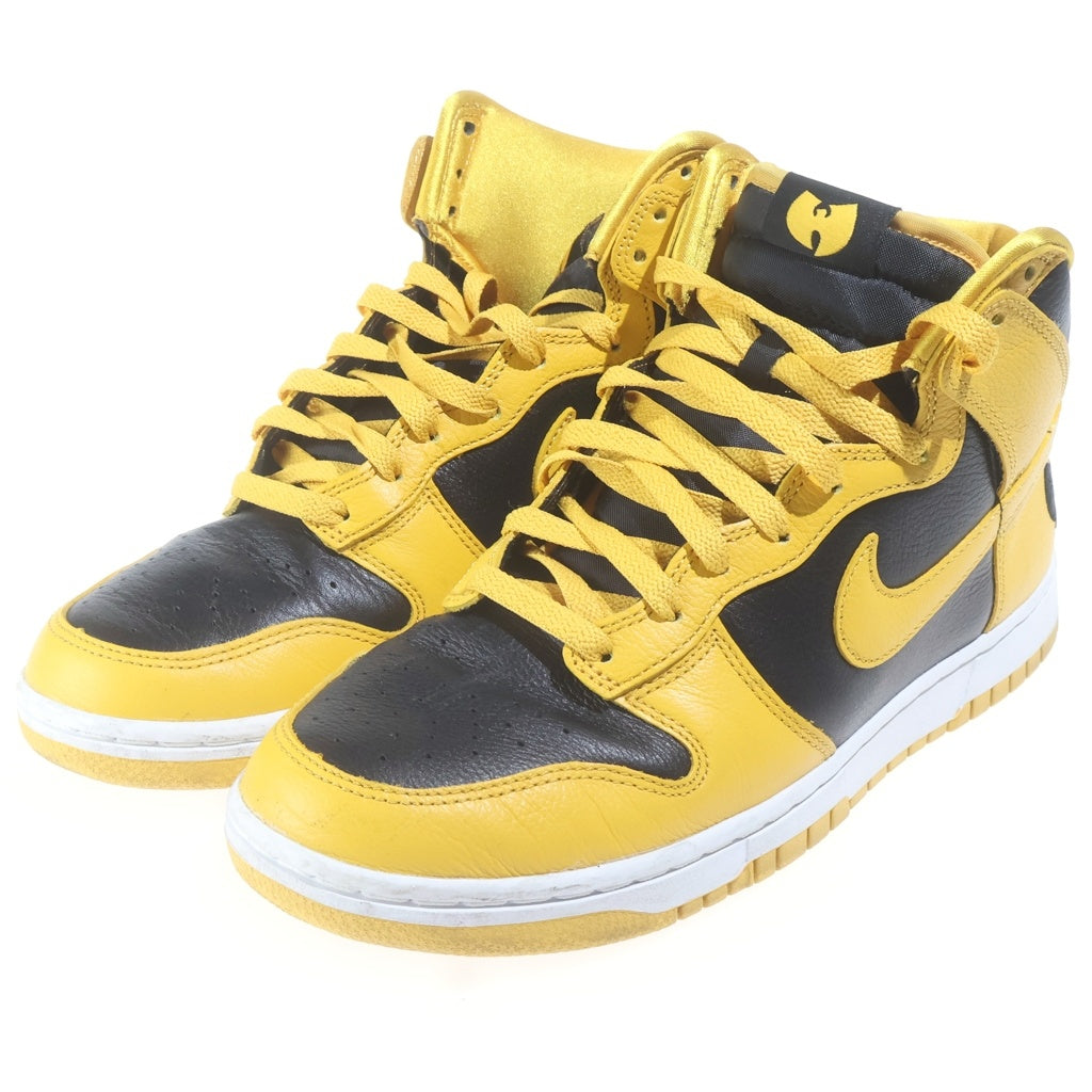NIKE(ナイキ) ×WU-TANG CLAN DUNK HIGH RETRO PRM BLACK AND POLLEN ウータンクラン ダンク レトロ ハイカットスニーカー イエロー/ブラック US9.5/27.5cm HJ4320-001