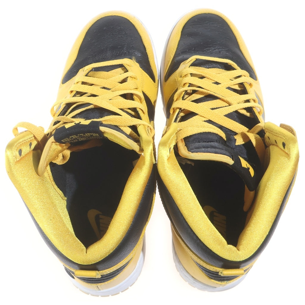 NIKE(ナイキ) ×WU-TANG CLAN DUNK HIGH RETRO PRM BLACK AND POLLEN ウータンクラン ダンク レトロ ハイカットスニーカー イエロー/ブラック US9.5/27.5cm HJ4320-001