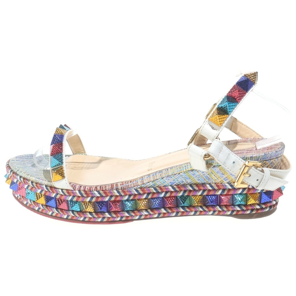 CHRISTIAN LOUBOUTIN(クリスチャンルブタン) PYRACLOU 60 SUEDE UNICORN ピラクル スウェード ユニコーン カラースタッズ サンダル レディース マルチカラー 1181057