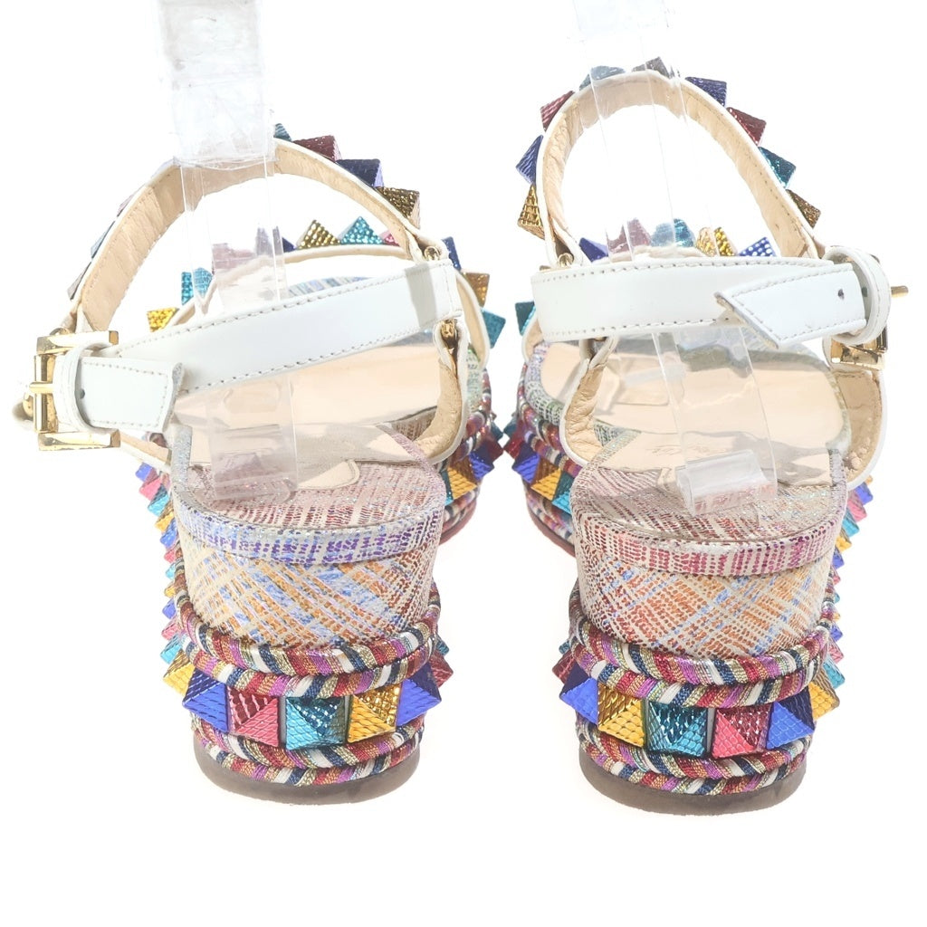 CHRISTIAN LOUBOUTIN(クリスチャンルブタン) PYRACLOU 60 SUEDE UNICORN ピラクル スウェード ユニコーン カラースタッズ サンダル レディース マルチカラー 1181057