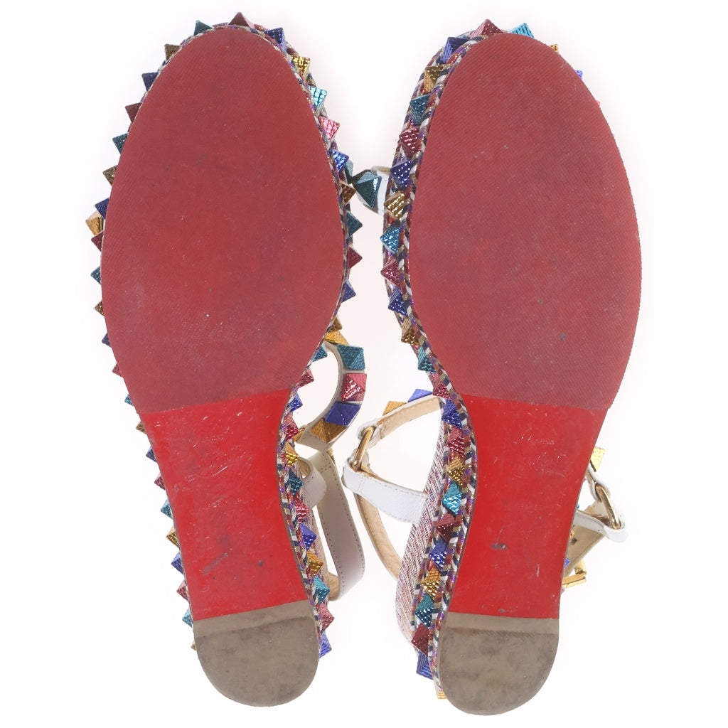 CHRISTIAN LOUBOUTIN(クリスチャンルブタン) PYRACLOU 60 SUEDE UNICORN ピラクル スウェード ユニコーン カラースタッズ サンダル レディース マルチカラー 1181057