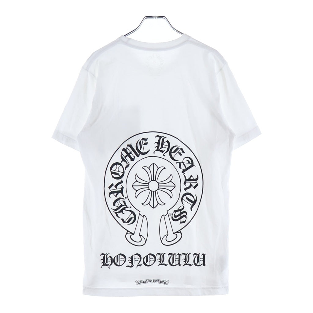 CHROME HEARTS(クロムハーツ) HONOLULU LIMITED HORSESHOE TEE ホノルル限定 リミテッド ホースシュープリント クルーネック半袖Tシャツ カットソー ホワイト