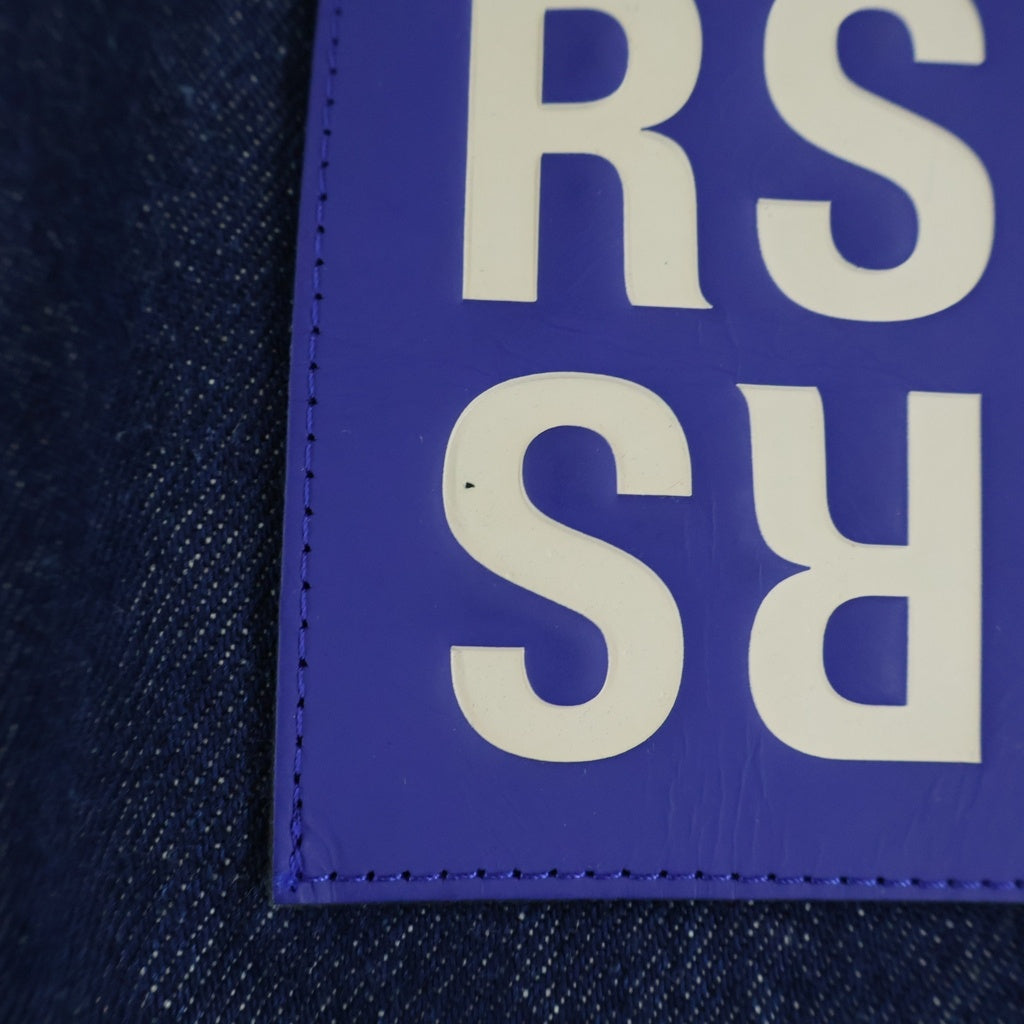 RAF SIMONS(ラフシモンズ) 21AW STRAIGHT FIT DENIM SHIRT RSロゴパッチ付 オーバーサイズ ストレートフィット デニム 長袖シャツ インディゴ 212-M242