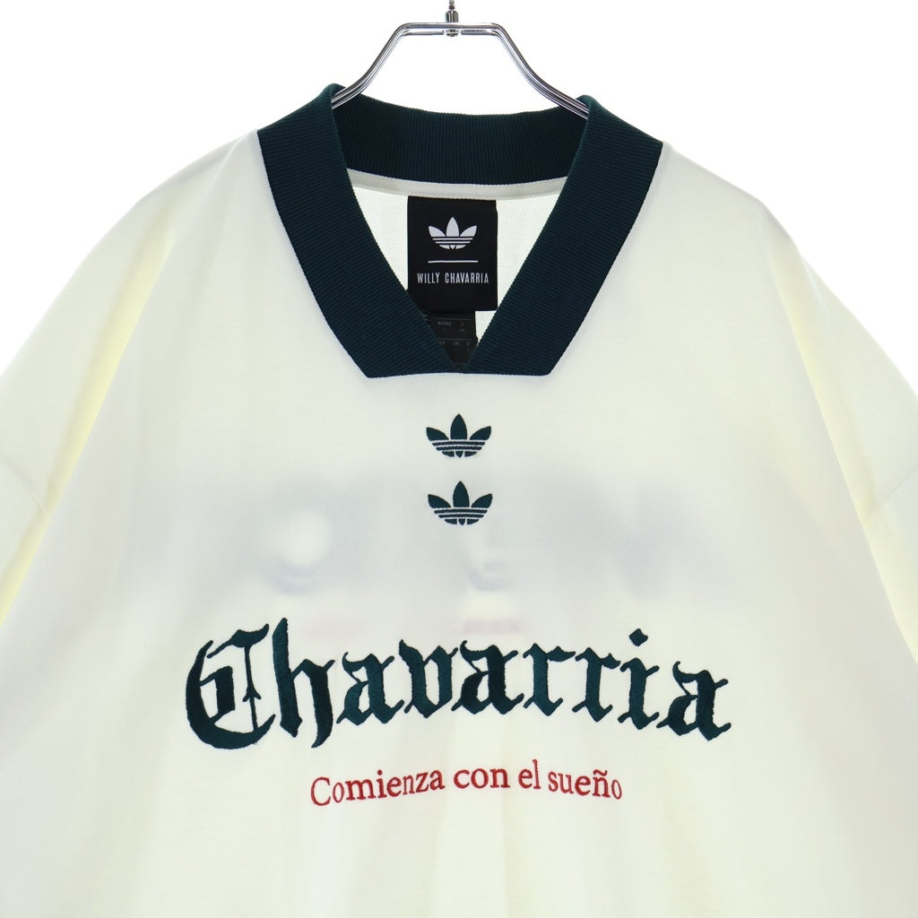 adidas(アディダス) ×WILLY CHAVARRIA SOCCER TEE ウィリーチャバリア フロントロゴ バックメキシコ刺繍 サッカーTシャツ 半袖 カットソー ホワイト KY7708