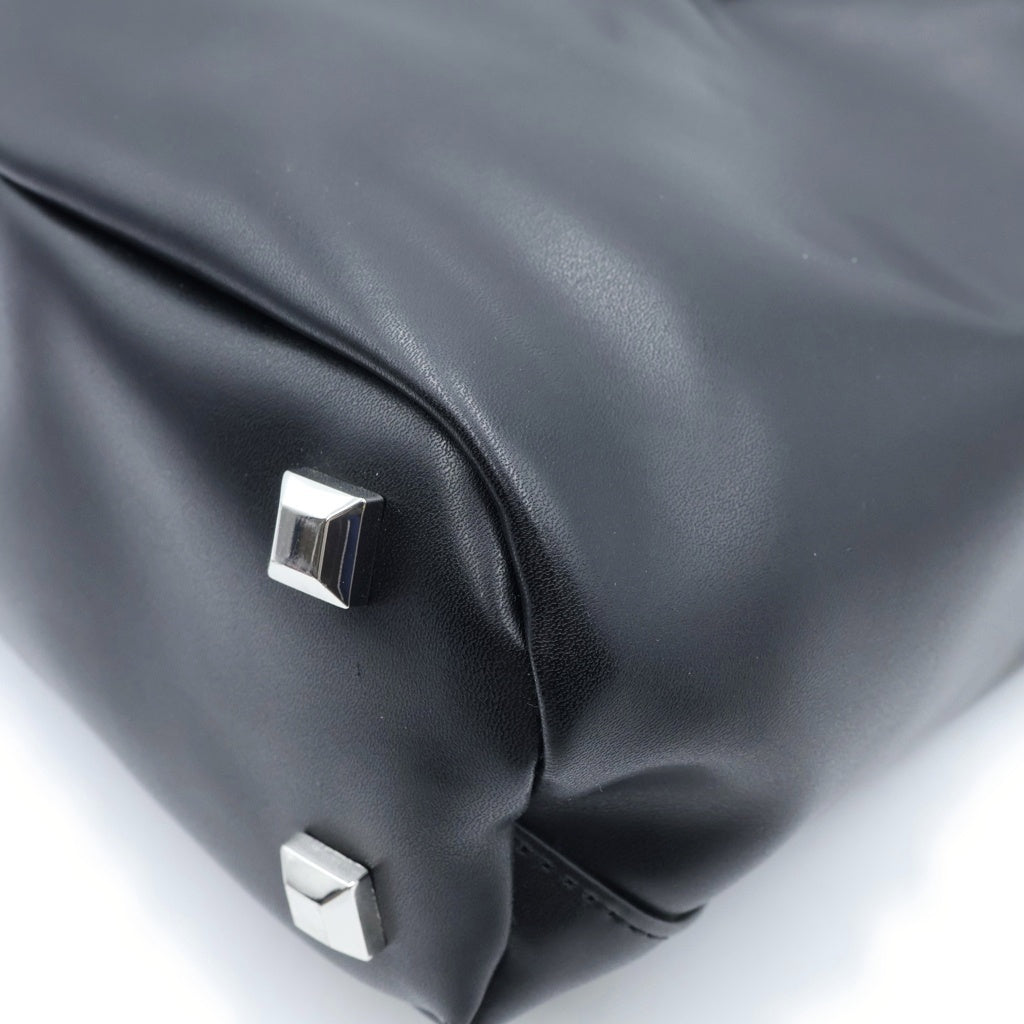 MM6 Maison Margiela(エムエムシックスメゾンマルジェラ) ジャパニーズ 2WAY フェイクレザー クロスボディ ショルダーバッグ ブラック S54WD0106
