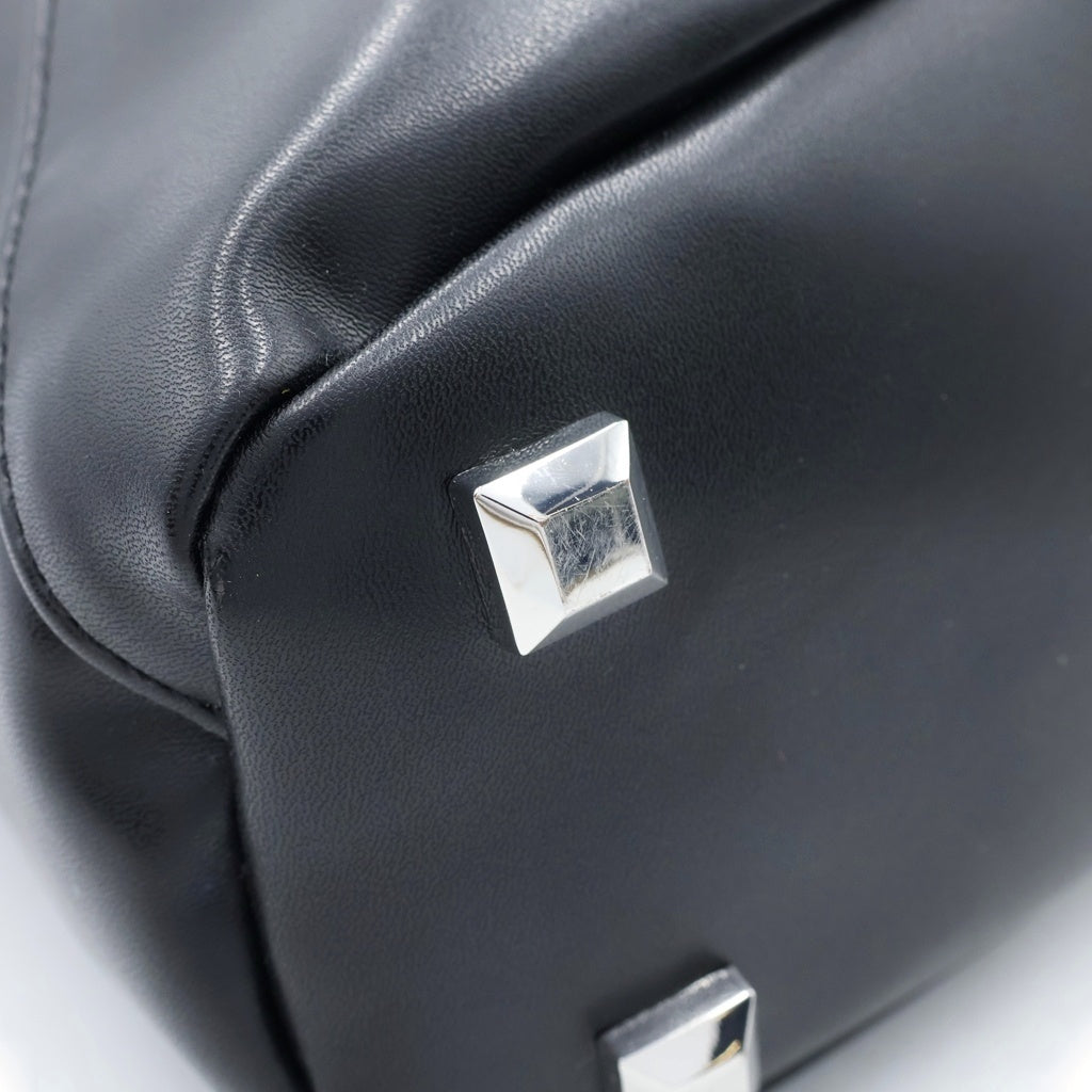 MM6 Maison Margiela(エムエムシックスメゾンマルジェラ) ジャパニーズ 2WAY フェイクレザー クロスボディ ショルダーバッグ ブラック S54WD0106