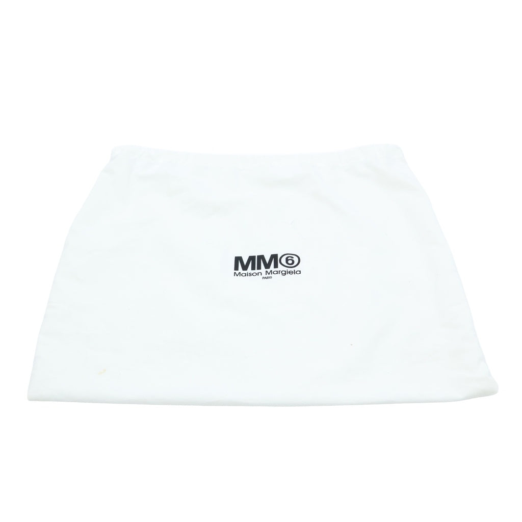 MM6 Maison Margiela(エムエムシックスメゾンマルジェラ) ジャパニーズ 2WAY フェイクレザー クロスボディ ショルダーバッグ ブラック S54WD0106
