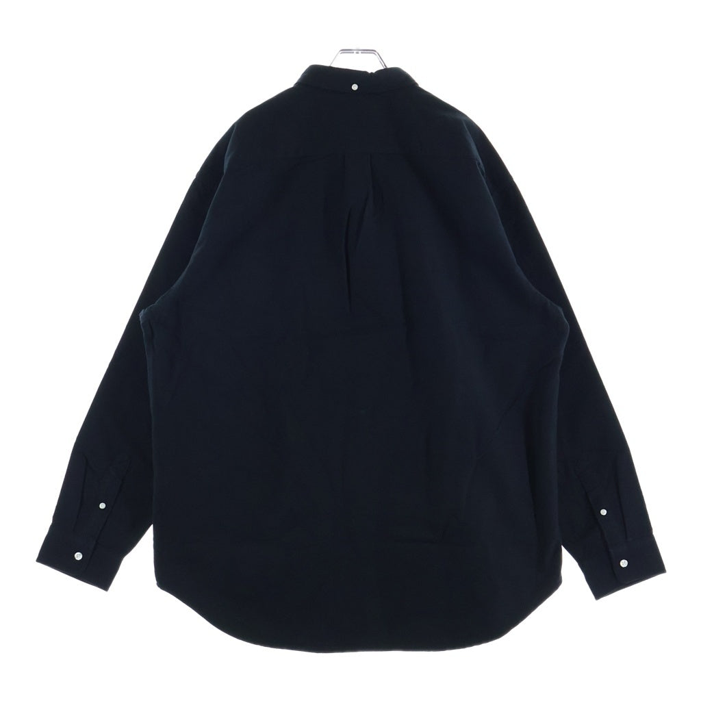 SUPREME(シュプリーム) 25AW Loose Fit Flannel Oxford Shirt ルーズフィット フランネル オックスフォード ボタンダウン 長袖シャツ ブラック