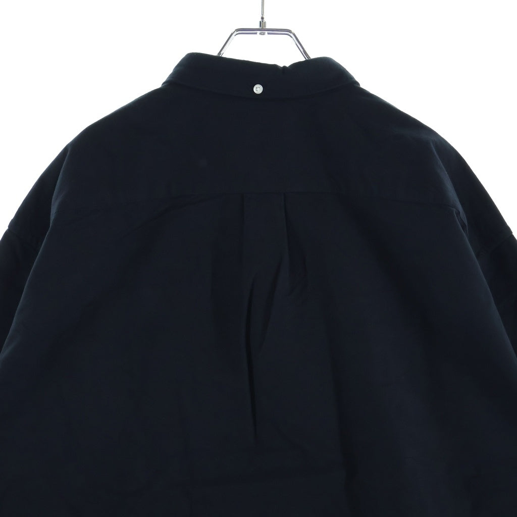 SUPREME(シュプリーム) 25AW Loose Fit Flannel Oxford Shirt ルーズフィット フランネル オックスフォード ボタンダウン 長袖シャツ ブラック