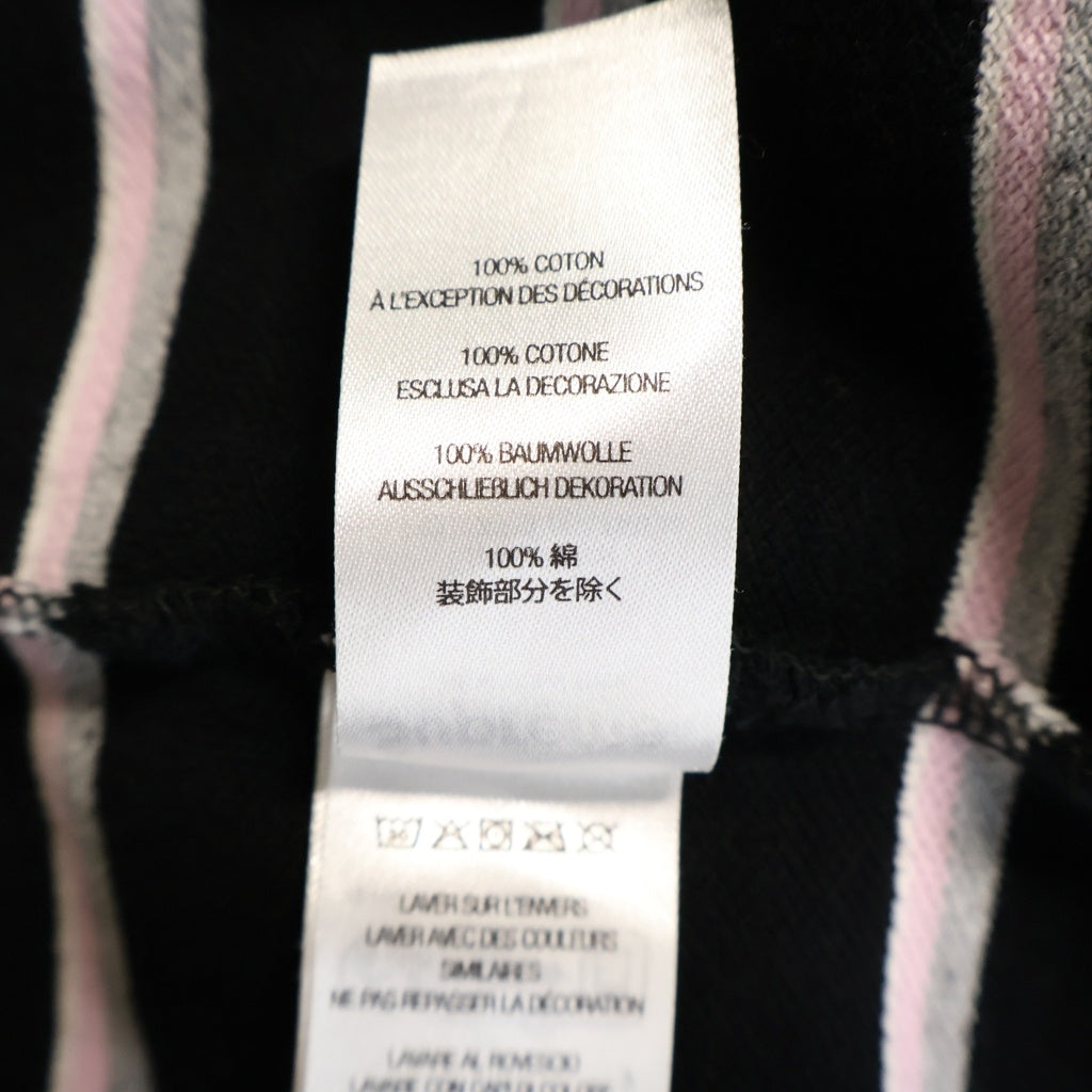 SUPREME(シュプリーム) 26SS Washed Stripe Polo ウォッシュド ストライプ 半袖ポロシャツ ブラック