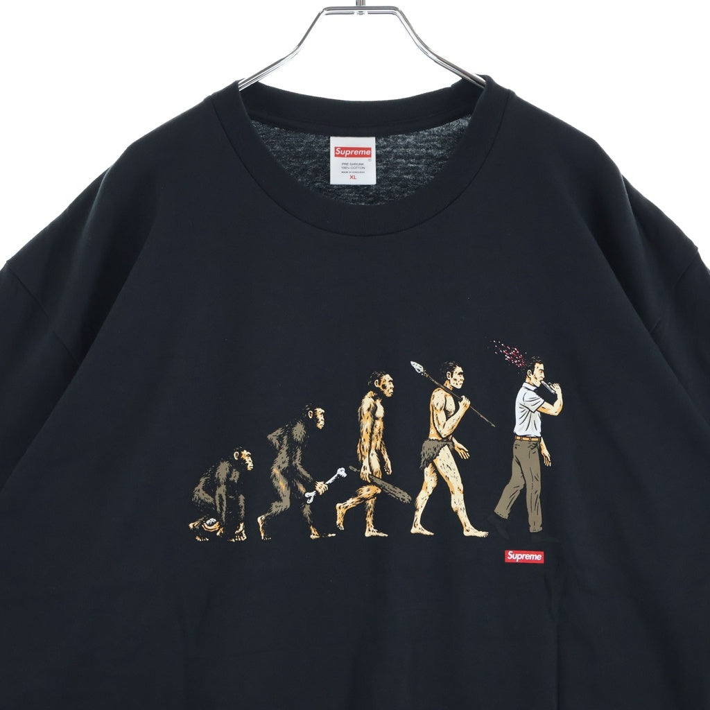 SUPREME(シュプリーム) 26SS Evolution Tee エヴォリューション クルーネック半袖Tシャツ カットソー ブラック