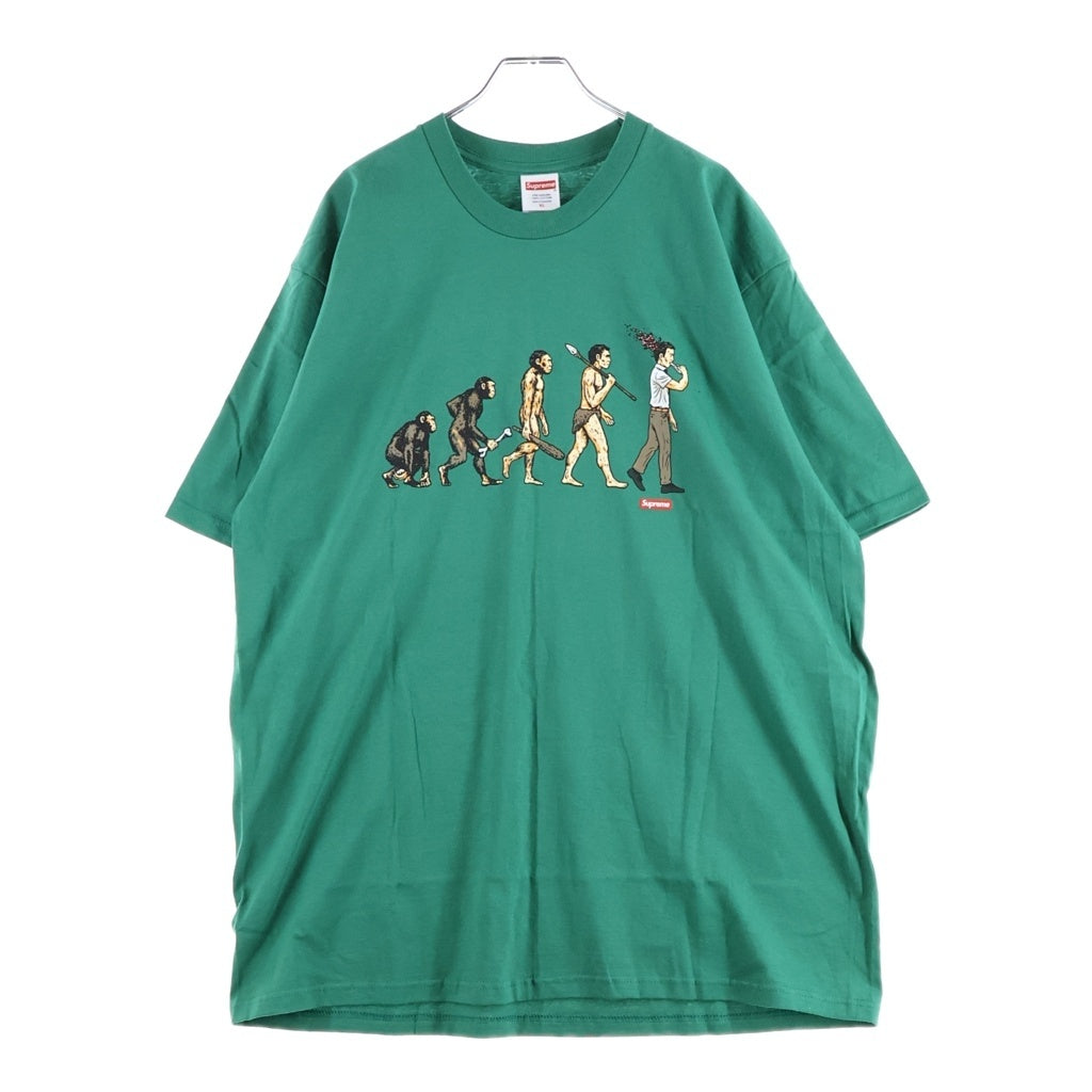 SUPREME(シュプリーム) 26SS Evolution Tee エヴォリューション クルーネック半袖Tシャツ カットソー グリーン