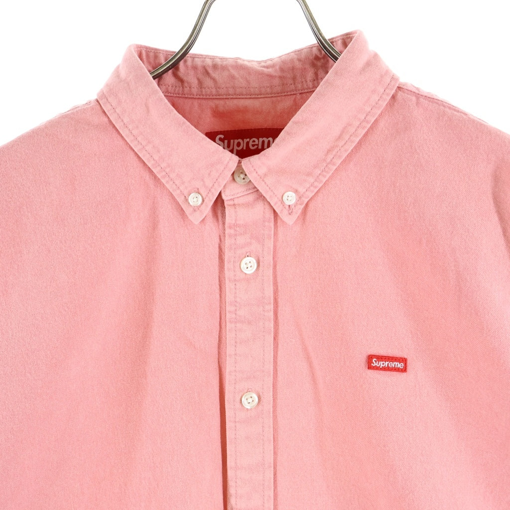 SUPREME(シュプリーム) 25SS Small Box Denim Shirt スモールボックスロゴ デニム長袖シャツ ピンク