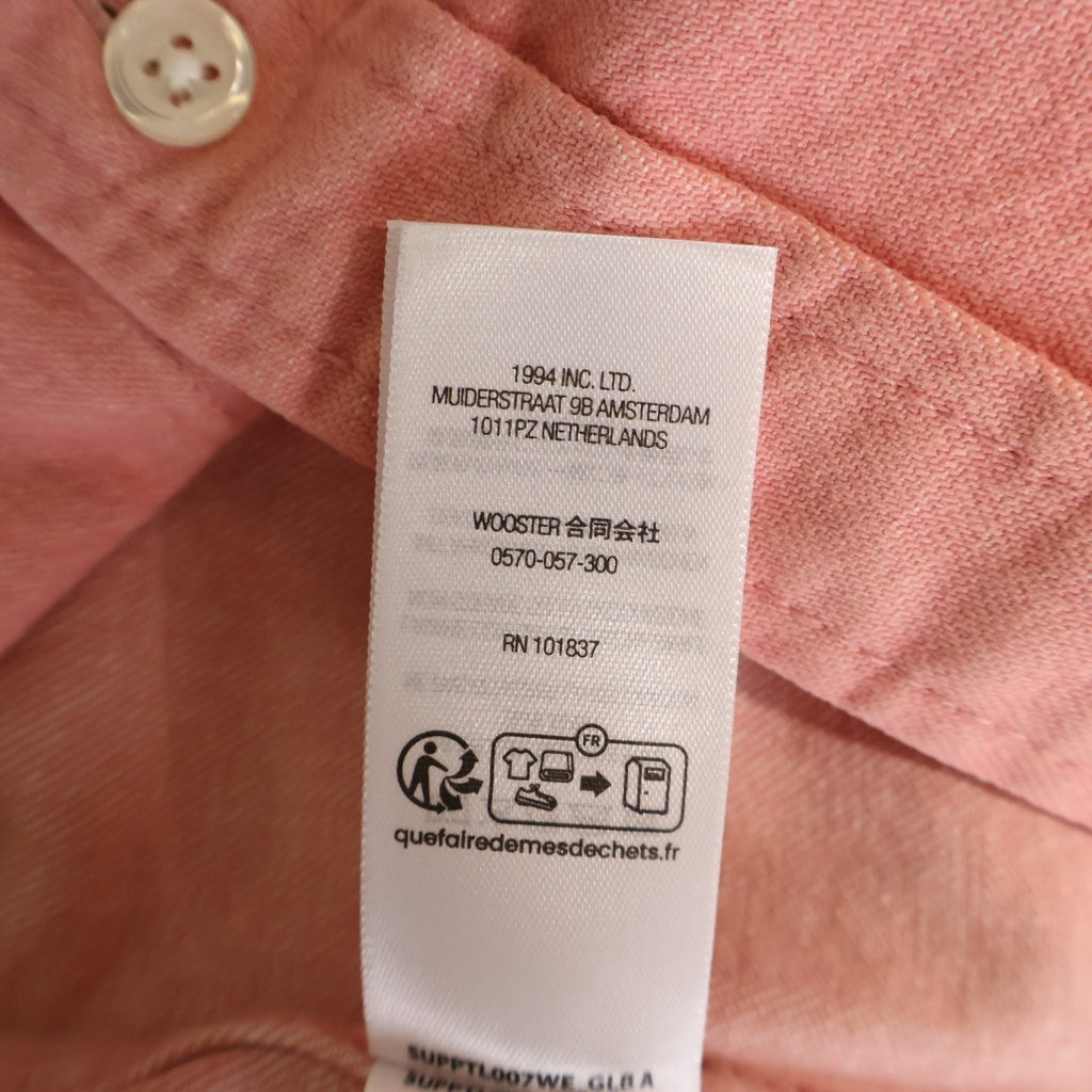 SUPREME(シュプリーム) 25SS Small Box Denim Shirt スモールボックスロゴ デニム長袖シャツ ピンク