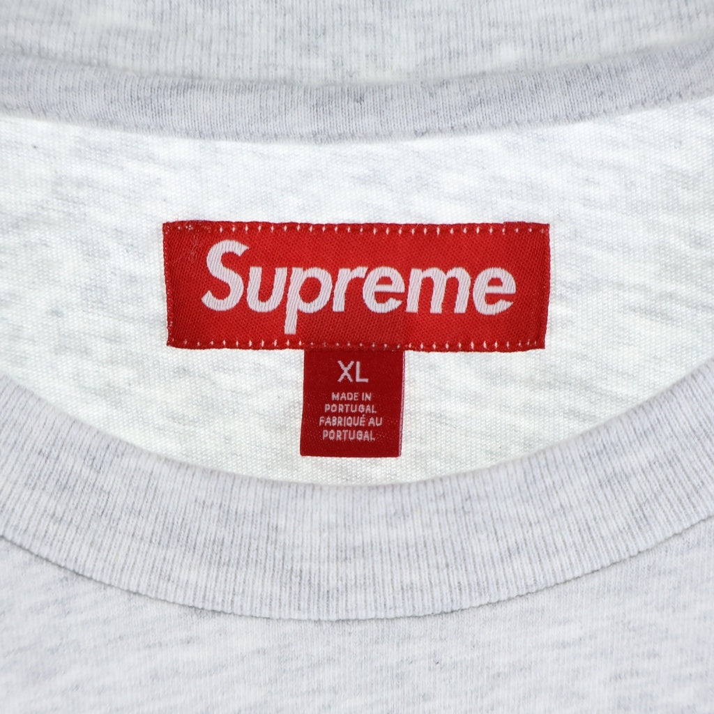SUPREME(シュプリーム) 25AW Small Box L/S Tee スモールボックスロゴ クルーネック長袖Tシャツ カットソー アッシュグレー