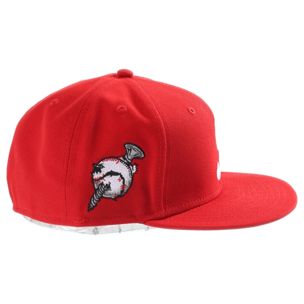 SUPREME(シュプリーム) 24AW ×NEW ERA Screw Ball S Logo Cap ニューエラ Sロゴ スクリューボール キャップ 帽子 レッド