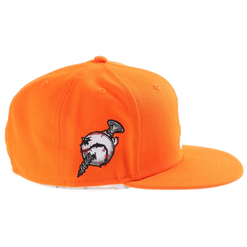 SUPREME(シュプリーム) 24AW ×NEW ERA Screw Ball S Logo Cap ニューエラ Sロゴ スクリューボール キャップ 帽子 オレンジ