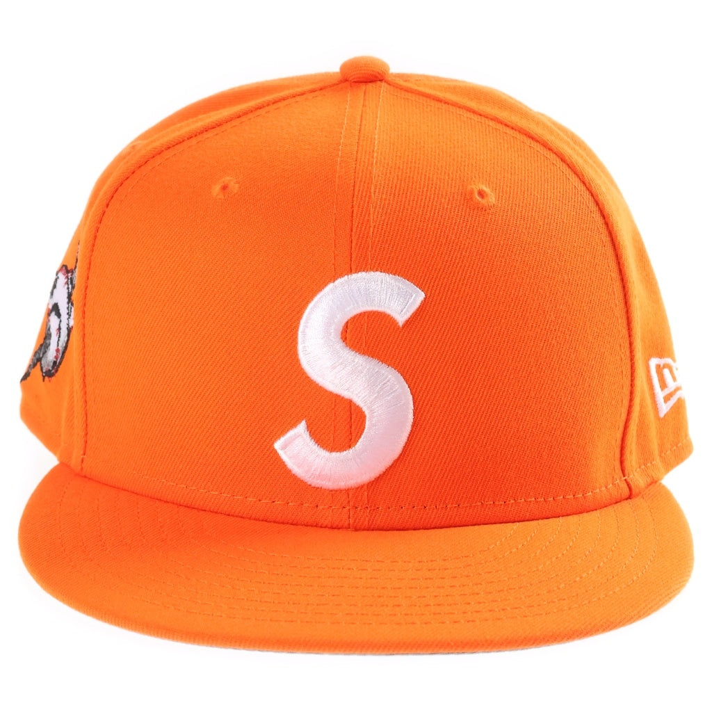 SUPREME(シュプリーム) 24AW ×NEW ERA Screw Ball S Logo Cap ニューエラ Sロゴ スクリューボール キャップ 帽子 オレンジ