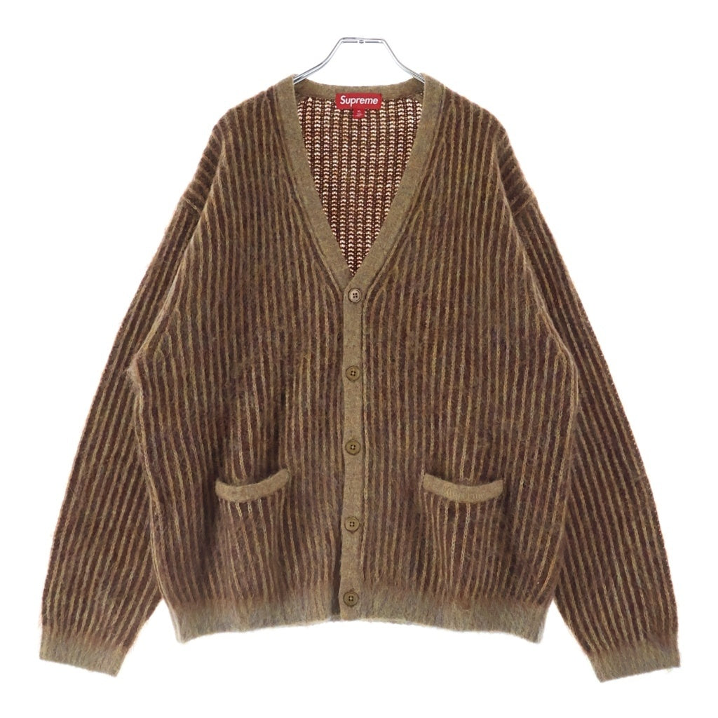 SUPREME(シュプリーム) 25SS 2-Tone Mohair Cardigan 2トーン モヘアカーディガン セーター ブラウン
