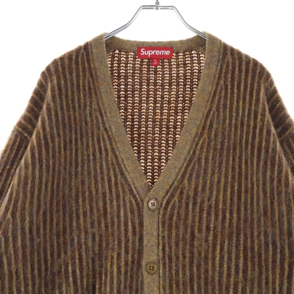 SUPREME(シュプリーム) 25SS 2-Tone Mohair Cardigan 2トーン モヘアカーディガン セーター ブラウン